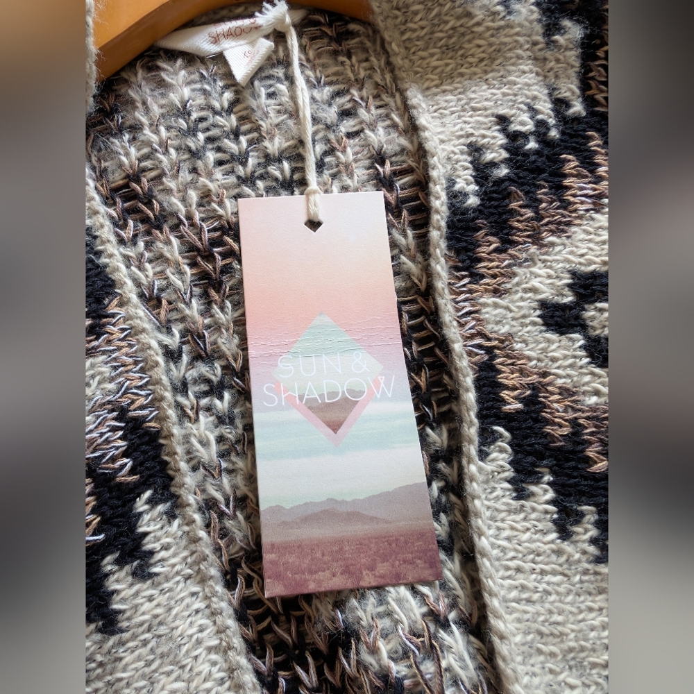 Sun & Shadow Cozy Aztec Cardigan Sweater - Picture 5 of 9